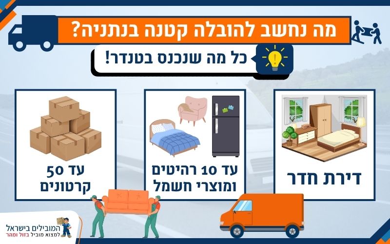 מה מובילים בהובלה קטנה בנתניה